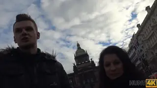 European Teen Takes Stranger in Public POV