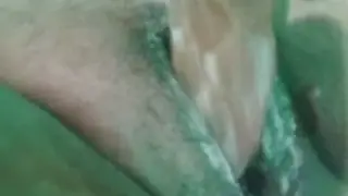 Filipina MILF Pleasures Herself During a Rainstorm