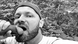 European Stud Swallows Load in Outdoor Gangbang