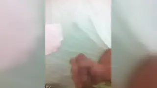 Guy Strokes to Cumshot While Facing a Mirror