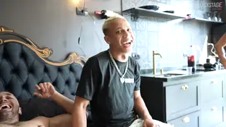 Latino Threesome Goes Raw Backstage in Bareback Action