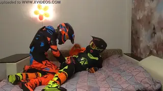 Motocross Riders Share an Intense Session