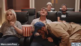 Mature Men Double-Team Bottom in Bareback Threesome