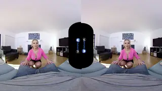 Blonde MILF Teases in VR with Titjob and Rimming