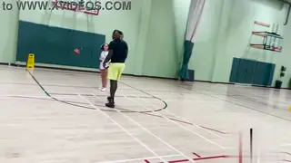 Amateur Couple Plays Naked Basketball Before Sex