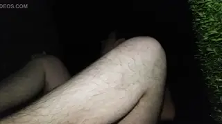 Solo Guy Strips Naked and Strokes Outdoors