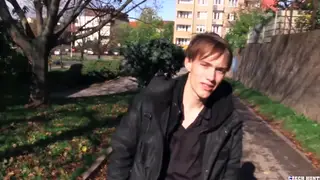 Bearded European Hunk Sucks and Fucks a Stranger