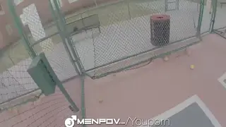 POV Anal Session With Baseball Player Taking Hard Cock