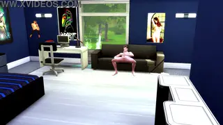 Busty Stepmom and Stepson Masturbate Together