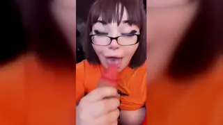 Curvy Redhead in Cosplay Gives POV Blowjob and Takes Creampie