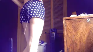 Redhead Trans Babe Teases in Sexy Clothes for First Time