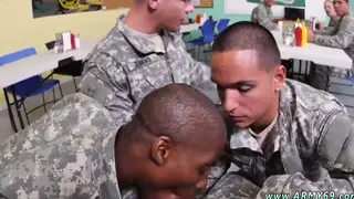 Military Recruits Share First Threesome in the Field