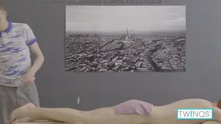 Blonde and Redhead Twinks Share Oil Massage and Raw Creampie