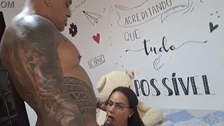 Stepdad Invades Room for Sloppy Blowjob Finish