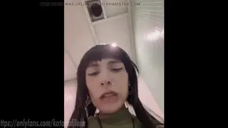 Schoolgirl Caught Fingering in Bathroom Stall