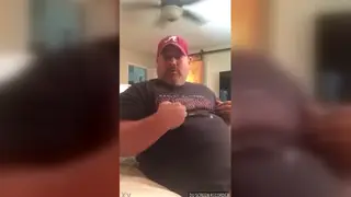 Chubby Bear Strokes Big Cock to Cumshot