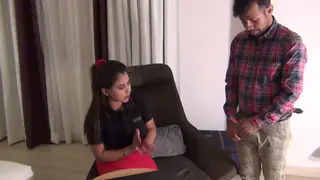 Indian Femdom Boss Commands Orgy With Gloryhole and Pussy Licking