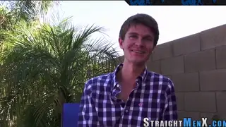 Straight-Identified Twink Jerks Off for the Camera in POV