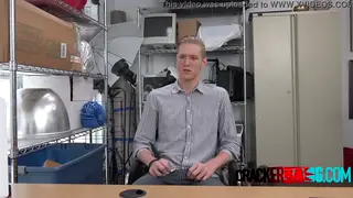 Office Worker Takes a BBC Deep During a Desk Session