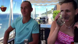 Swinging Couples Swap Partners for Threesome on Club Couch