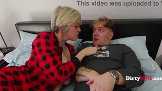 Busty Blonde MILF Seduces Her Stepson in a Steamy Encounter
