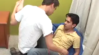 Latino Twink Teases With Feet Before Anal