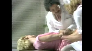 Blonde Nurse and Patient Share Doctor in Vintage Threesome