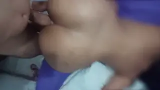 Curvy Ebony Takes Anal Creampie in Raw Session