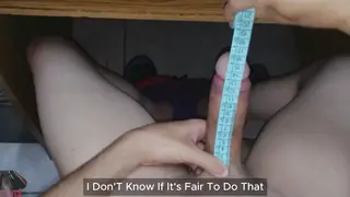 Latino Guy Shows Off His Uncut Cock in POV
