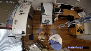 Blonde Student Endures Spanking and Toy Play in Classroom