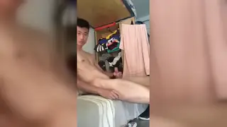 Asian Twink Shows Off on Live Webcam