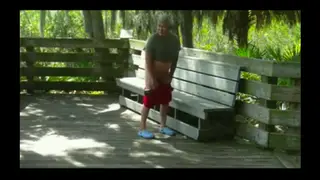 Mature Bear Takes Young Chub Bareback in Outdoor Setting