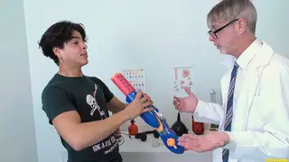 Doctor Performs a Sensual Handjob Exam