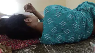 Indian Wife in Lingerie Cheats with Toy Play