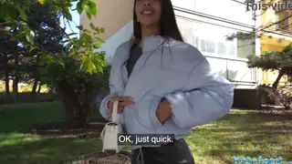 Asian Babe Bounces Bubble Butt on Cock Outdoors
