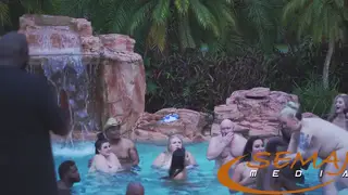 Curvy BBW Goddesses Command an Interracial Pool Orgy