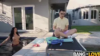Busty Stepmom Deepthroats Before a Hard Doggystyle Ride