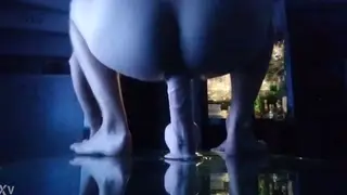 Solo Guy Stretches Hole Massive Dildo