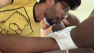 Interracial Studs Fuck Bareback in Doggystyle Creampie