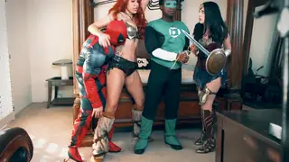 Cosplay Foursome Blends Heroes and Villains in Wild Orgy
