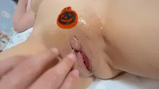 Asian MILF Loses Her Virginity in a Halloween Creampie