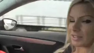 Busty Stranger Meets Guy for Outdoor Quickie