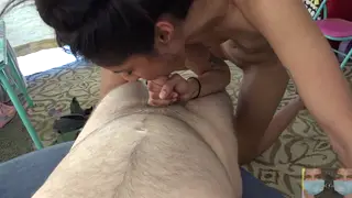 Blonde Exchange Babe Gets Examined Outdoors by Doctor