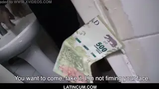 Latino Twink Services Two Guys in a Public Bathroom POV