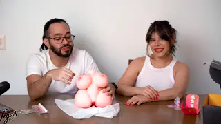 Petite Latina Rides Sex Doll in POV Casting Until Creampie