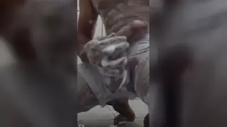 Latino Beats His Meat at the Bathroom Sink