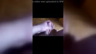 Solo Guy Works His Cock to Sticky Handjob Finish
