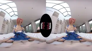 Busty Teen Rides Hard in a VR Cosplay Fantasy