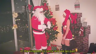 Cheating Latina MILF Fucks in Holiday Lingerie