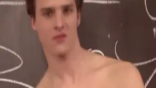 Slim Students Share Bareback Blowjobs in Group Session